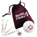 Golf Gift Set in Velour Bag